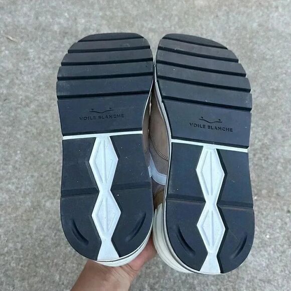 Voile Blanche Sneakers Leather Platform Size 40 - Picture 10 of 14